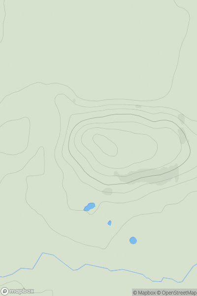 Thumbnail image for Fir Hill [Central Scotland from Dumbarton to Montrose] showing contour plot for surrounding peak
